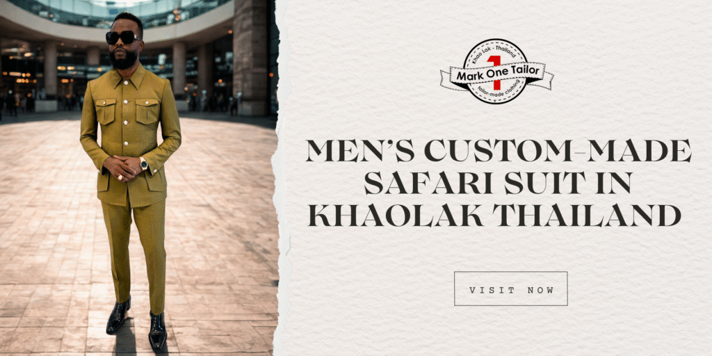 Men’s Custom-Made Safari Suit in Khaolak, Thailand