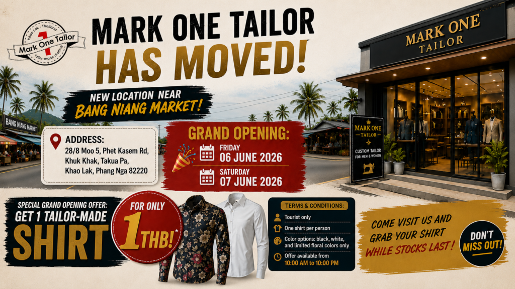 Mark One Tailor Reopens at a New Premium Location Near Bang Niang Market